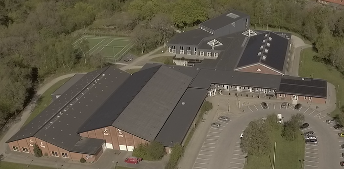 Luftfoto af Sportspark Blåvandshuk