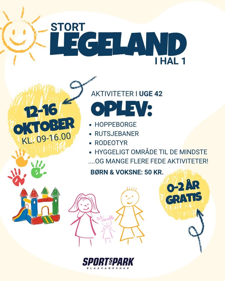 STORT LEGELAND I HAL 1!🏰

Efterårsferien nærmer sig! Drop be